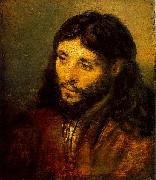 Rembrandt van rijn Young Jew as Christ Spain oil painting artist